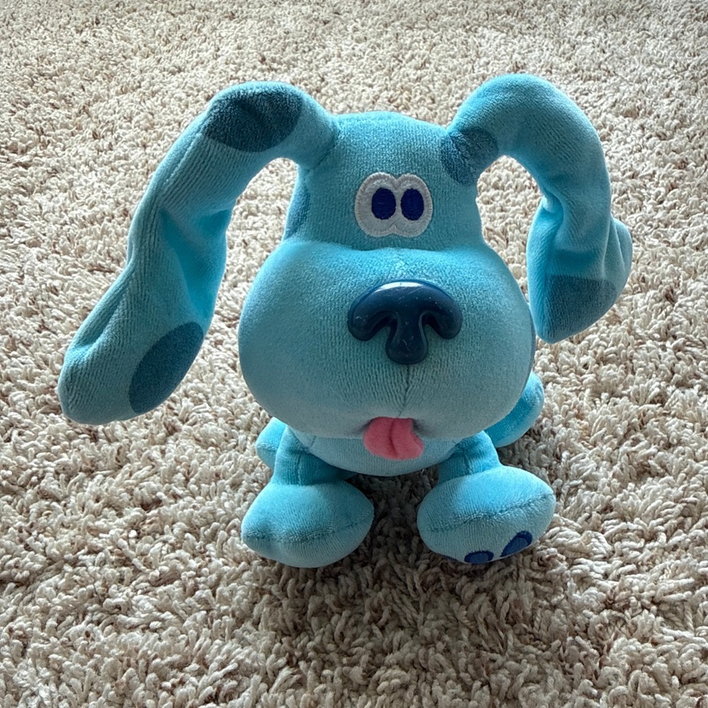 Vintage 1999 Blues Clues Blue Dog Plush 10 inch Eden Nickelodeon Stuffed Animal